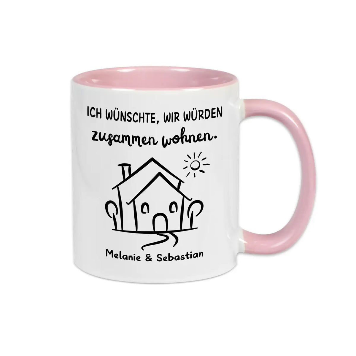 Tasse Ich wünschte wir würden zusammen wohnen