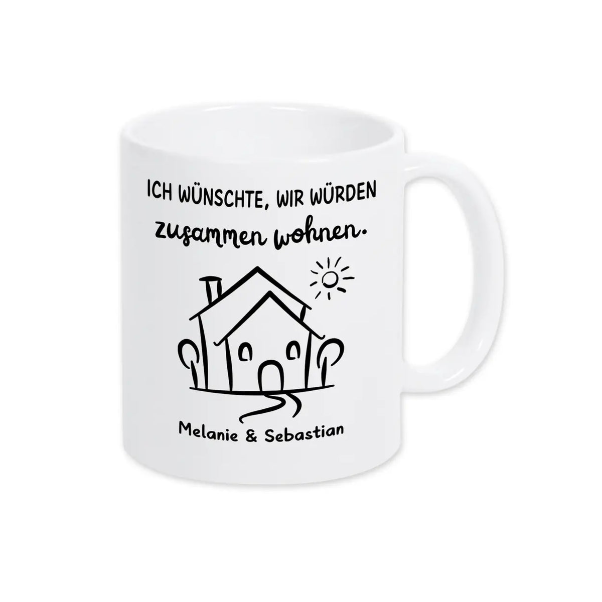 Tasse Ich wünschte wir würden zusammen wohnen