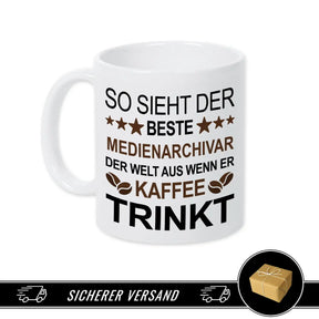 Kaffeetasse Medienarchivar - Druckerino