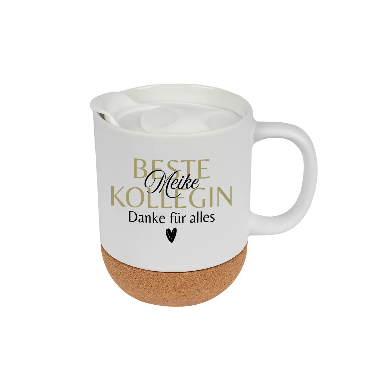 Tasse Beste Kollegin mit Namen personalisiert | Korkboden - Druckerino