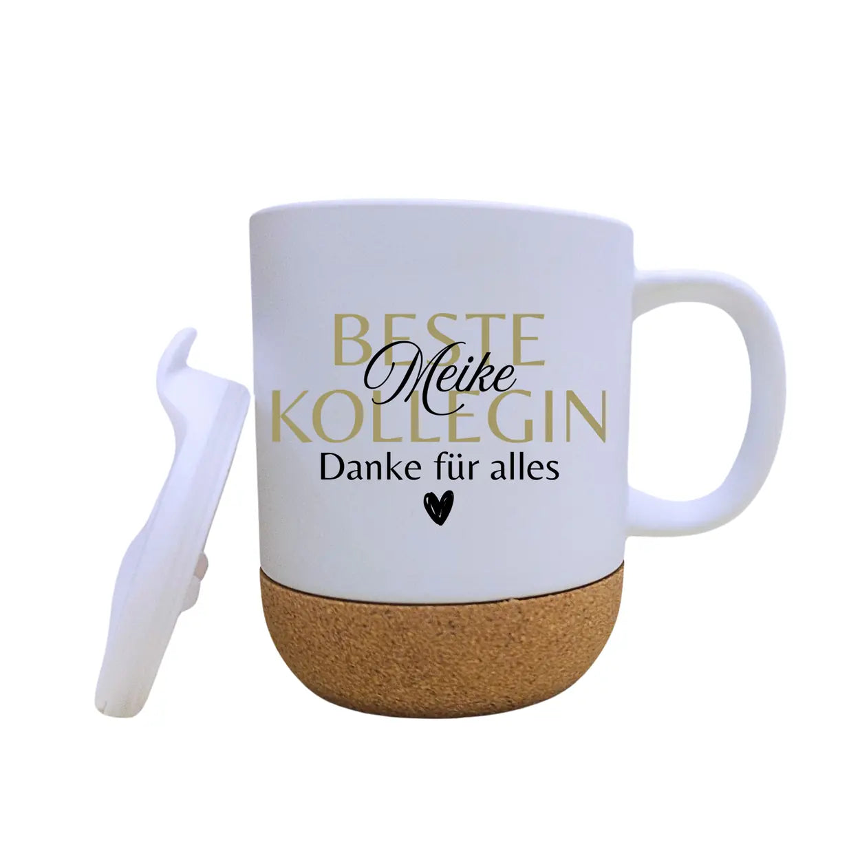 Tasse Beste Kollegin mit Namen personalisiert | Korkboden - Druckerino