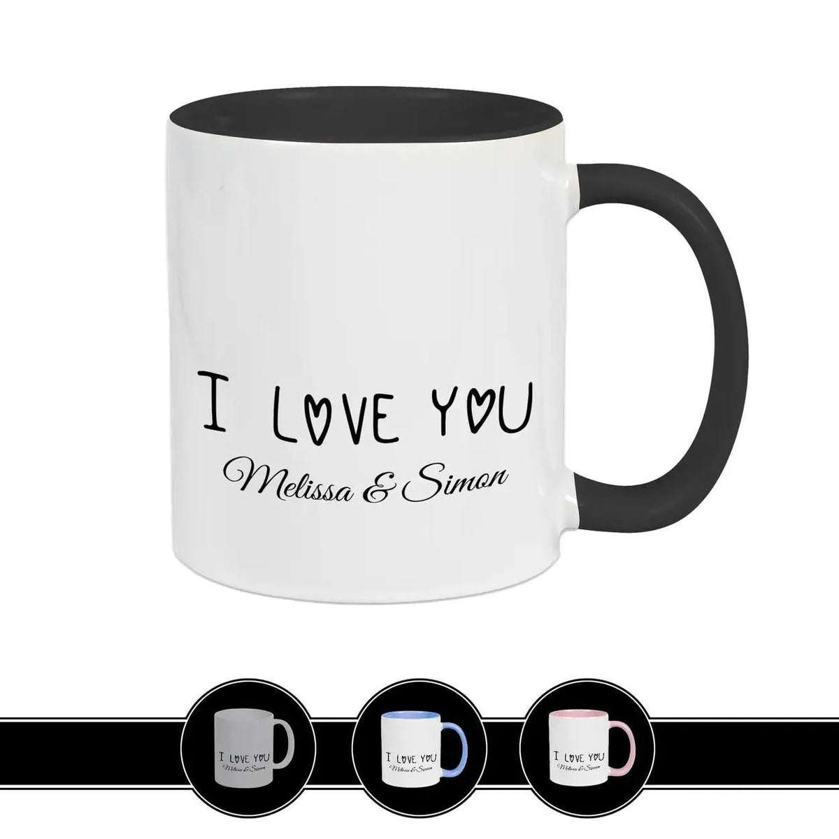 Tasse mit Namen | I Love you - Druckerino