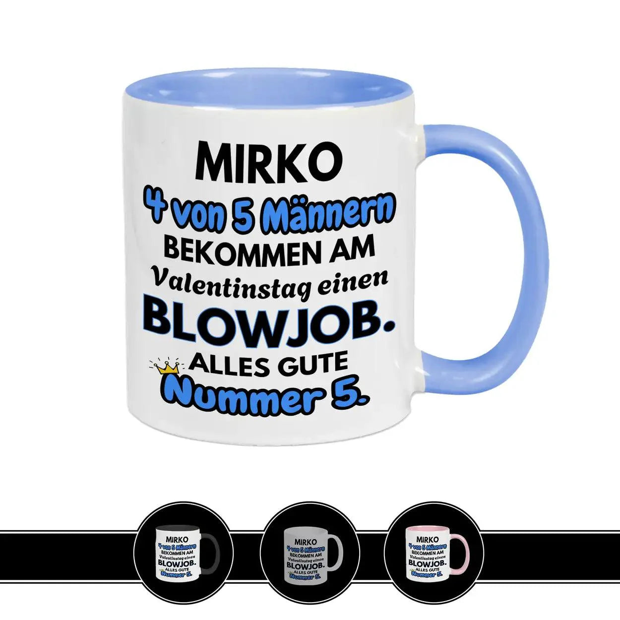 Tasse mit Namen und Spruch 4 von 5 Mnnern | Geschenke Valentinstag Tasse mit Namen und Spruch 4 von 5 Mnnern | Geschenke Valentinstag