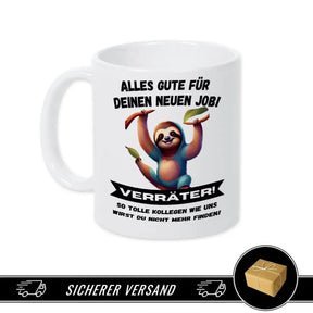 Tasse mit Spruch - Alles Gute für Deinen neuen Job - Druckerino