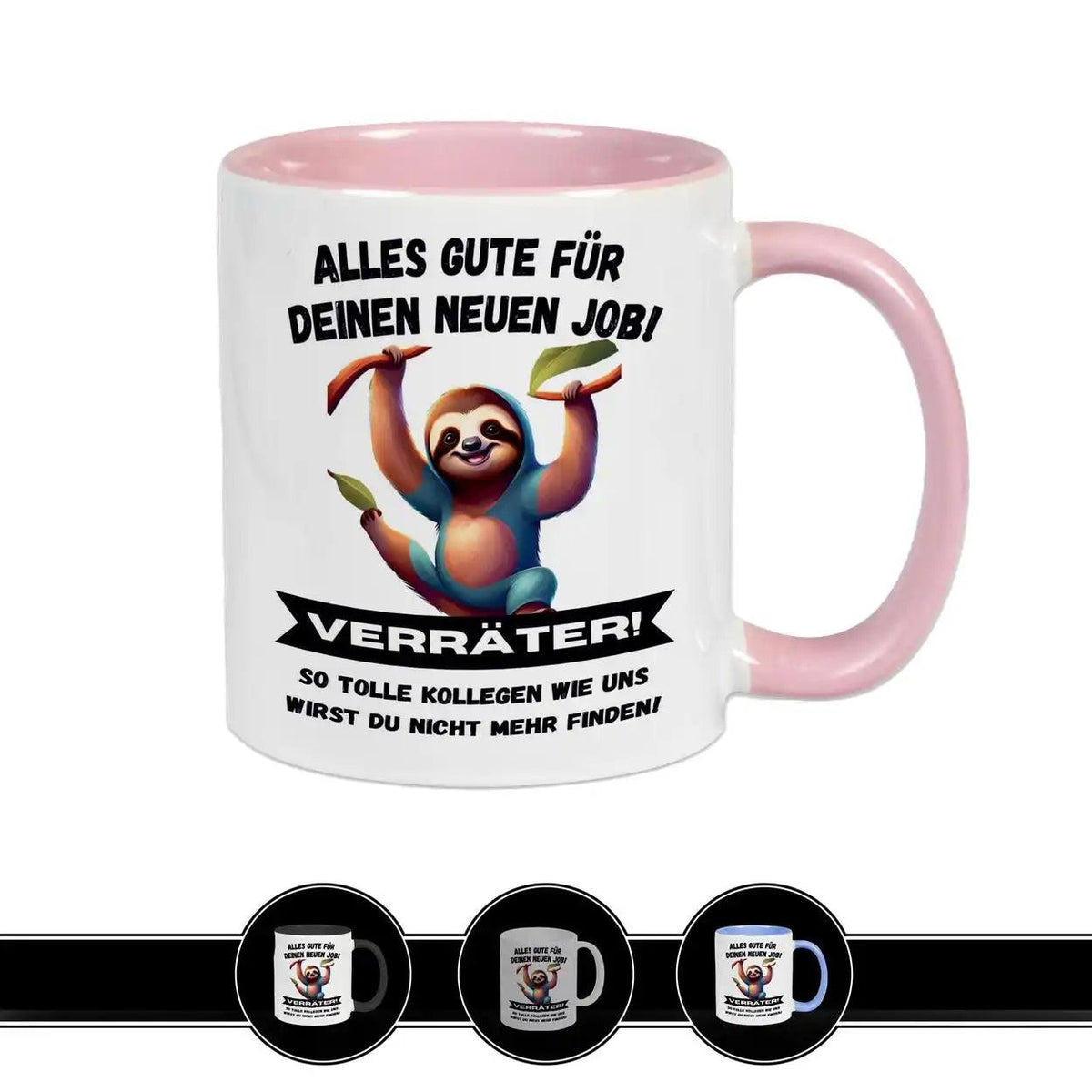 Tasse mit Spruch - Alles Gute für Deinen neuen Job - Druckerino