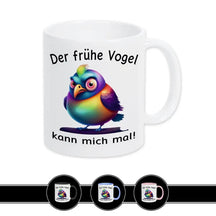 Tasse mit Spruch - Der frühe Vogel kann mich mal - Druckerino