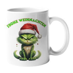 Tasse mit Spruch - Frohe Weihnachten - versch. Farben - Druckerino