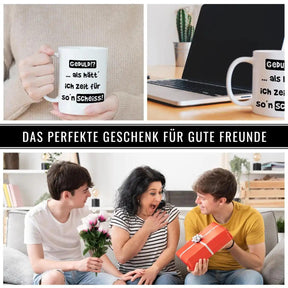 Tasse mit Spruch - Geduld!? als hätt ich Zeit für so´n Scheiß - Druckerino