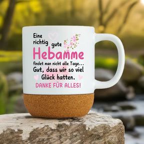 Tasse Eine richtig gute Hebamme findet man nicht alle Tage | Korkboden - Druckerino