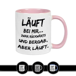 Tasse mit Spruch - Läuft bei mir - Druckerino