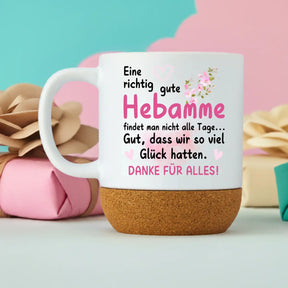 Tasse Eine richtig gute Hebamme findet man nicht alle Tage | Korkboden - Druckerino