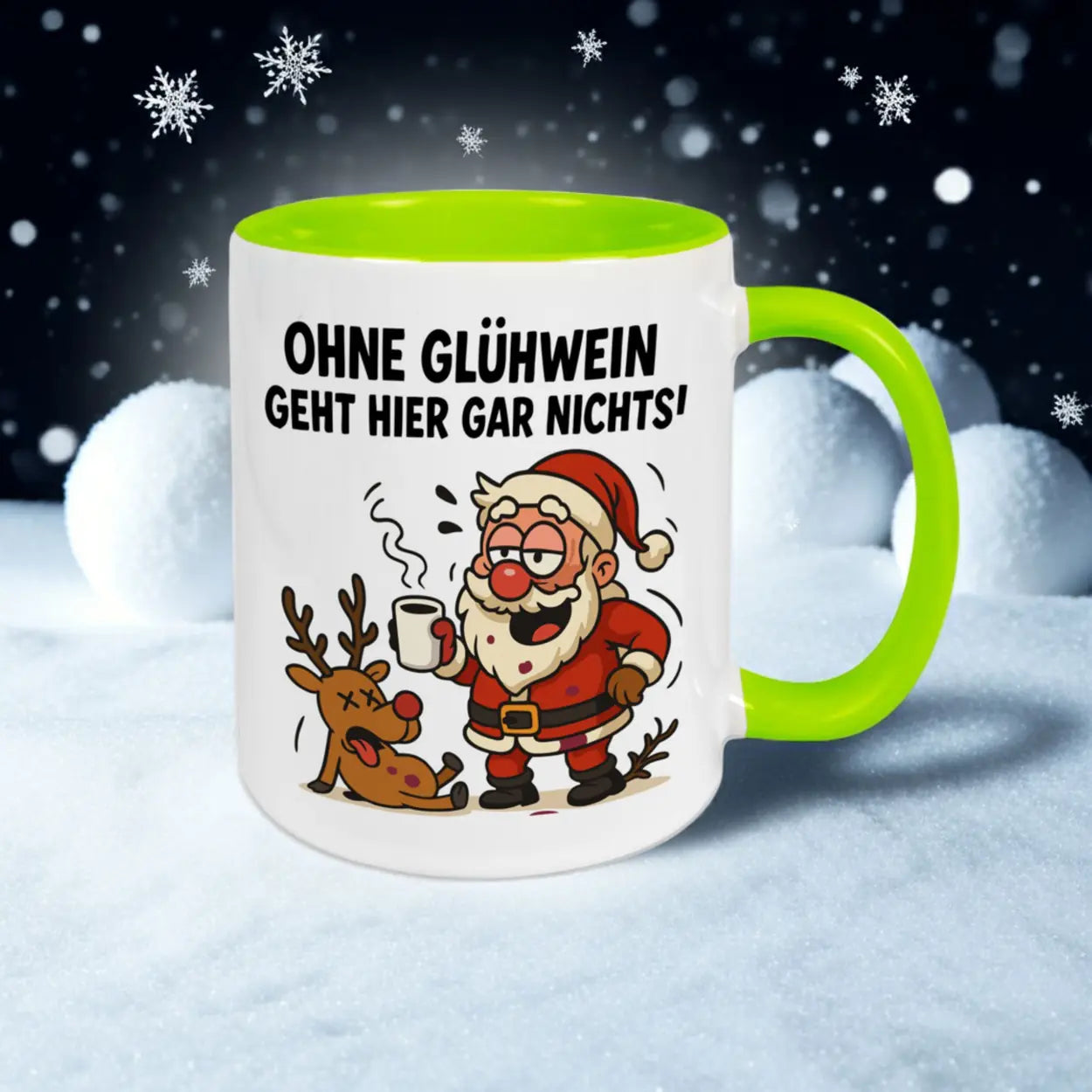 Lustige Glühwein Tasse - Ohne Glühwein geht hier gar nichts