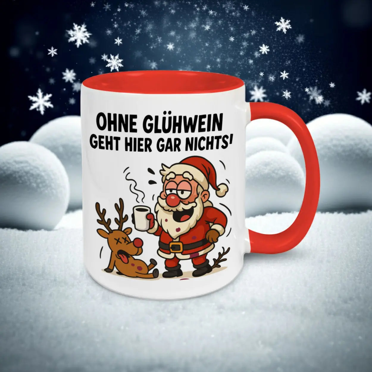 Lustige Glühwein Tasse - Ohne Glühwein geht hier gar nichts