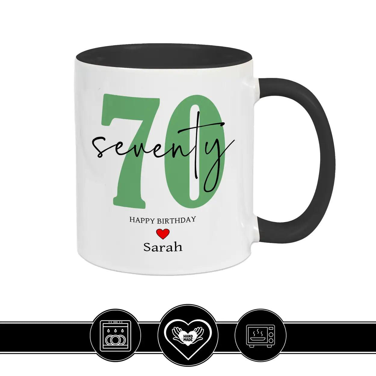 Personalisierte Tasse - 70 Seventy Geschenke