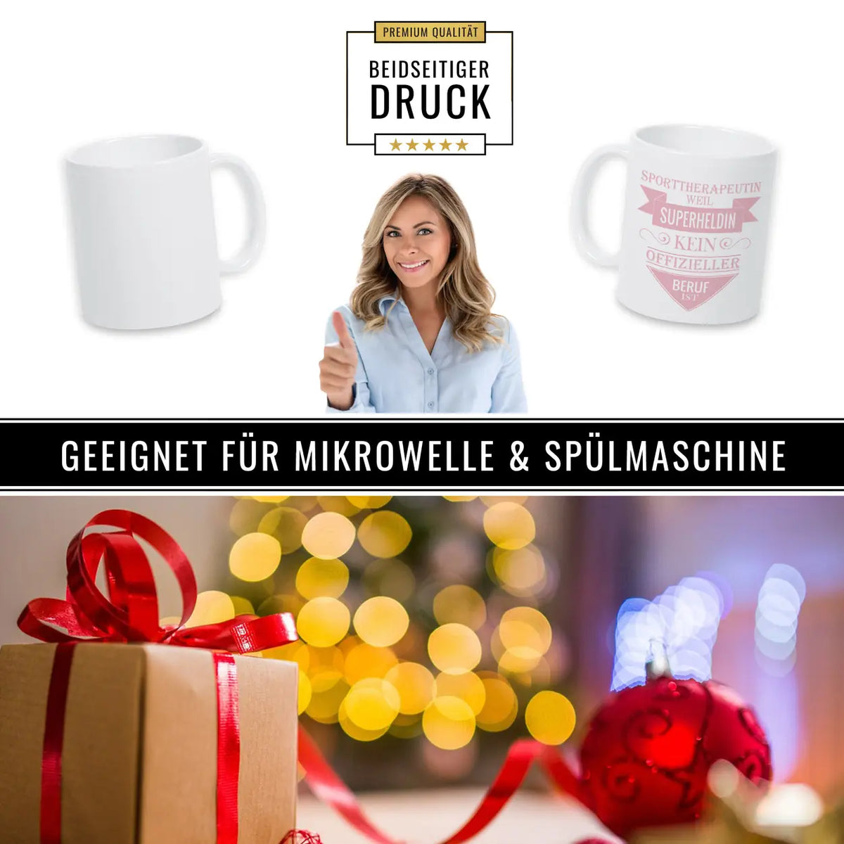 Kaffeetasse Sporttherapeutin - Druckerino