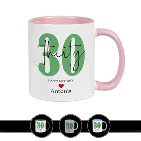 Personalisierte Tasse - 30 Thirty Rosa Geschenke