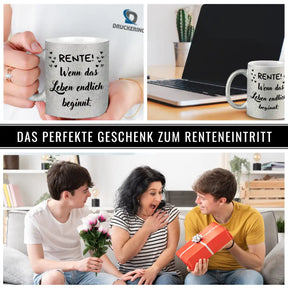 Tasse Rente! Wenn das Leben beginnt - Druckerino