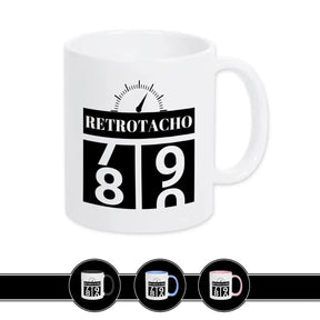Tasse zum 80. Geburtstag - Retro Tacho - Druckerino