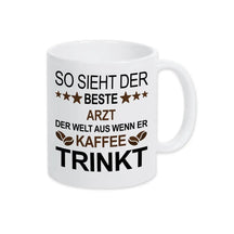 Tasse mit Spruch für den Arzt Weiß Geschenke