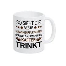 Tasse mit Spruch für die Krankenpflegerin Weiß Geschenke