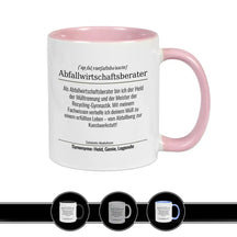 Tasse für Abfallwirtschaftsberater Altrosa Geschenkidee Weihnachten