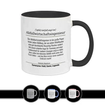 Tasse für Abfallwirtschaftsingenieur Schwarz Geschenkidee Weihnachten