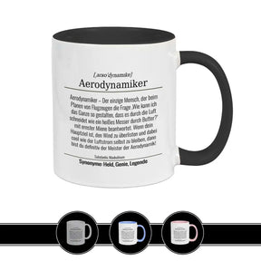 Tasse für Aerodynamiker Schwarz Geschenkidee Weihnachten