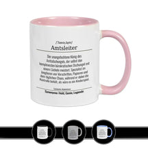 Tasse für Amtsleiter Altrosa Geschenkidee Weihnachten