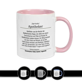 Tasse für Apotheker Altrosa Geschenkidee Weihnachten