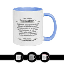 Tasse für Bankkaufmann Hellblau Geschenkidee Weihnachten