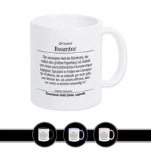 Tasse für Beamter Weiß Geschenkidee Weihnachten