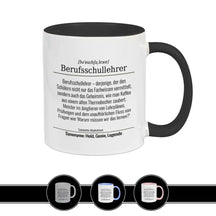 Tasse für Berufsschullehrer Schwarz Geschenkidee Weihnachten