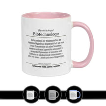 Tasse für Biotechnologe Altrosa Geschenkidee Weihnachten