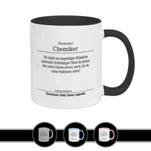 Tasse für Chemiker Schwarz Geschenkidee Weihnachten