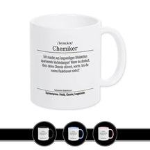 Tasse für Chemiker Weiß Geschenkidee Weihnachten