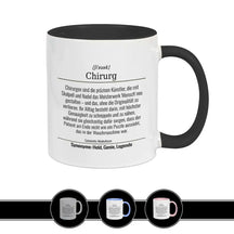 Tasse für Chirurg Schwarz Geschenkidee Weihnachten