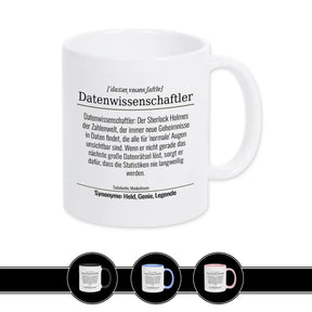 Tasse für Datenwissenschaftler Weiß Geschenkidee Weihnachten