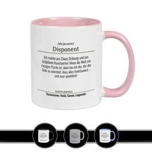 Tasse für Disponent Altrosa Geschenkidee Weihnachten