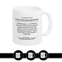 Tasse für Entwicklungsingenieur Weiß Geschenkidee Weihnachten