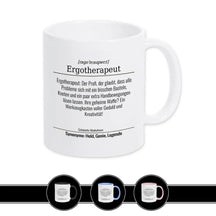 Tasse für Ergotherapeut Weiß Geschenkidee Weihnachten