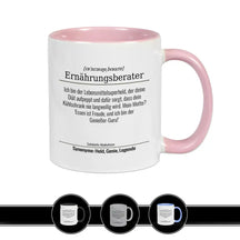 Tasse für Ernährungsberater Altrosa Geschenkidee Weihnachten