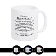 Tasse für Flugzeugbauer Weiß Geschenkidee Weihnachten