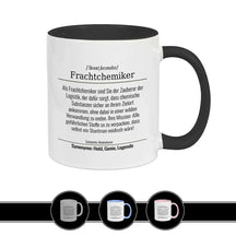 Tasse für Frachtchemiker Schwarz Geschenkidee Weihnachten