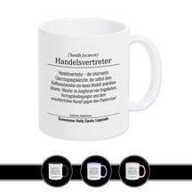 Tasse für Handelsvertreter Weiß Geschenkidee Weihnachten