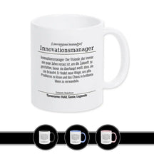 Tasse für Innovationsmanager Weiß Geschenkidee Weihnachten