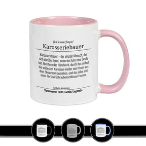 Tasse für Karosseriebauer Altrosa Geschenkidee Weihnachten