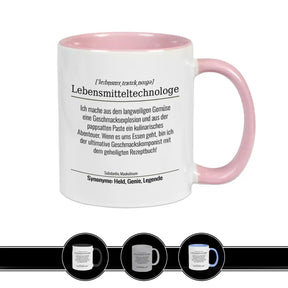 Tasse für Lebensmitteltechnologe Altrosa Geschenkidee Weihnachten