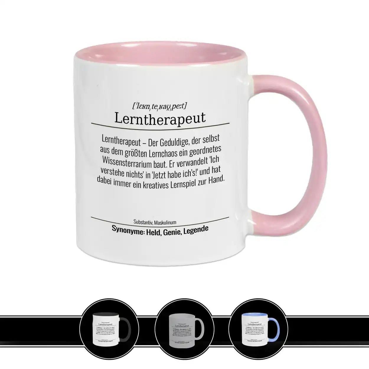 Tasse für Lerntherapeut Altrosa Geschenkidee Weihnachten