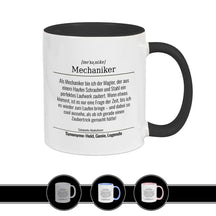 Tasse für Mechaniker Schwarz Geschenkidee Weihnachten