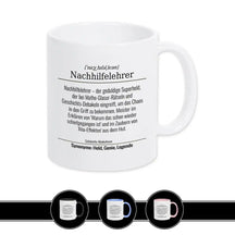 Tasse für Nachhilfelehrer Weiß Geschenkidee Weihnachten